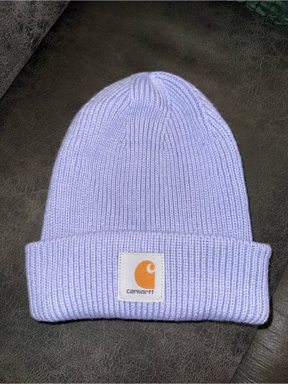 Carhartt Rib Knit Beanie in Light Lavender